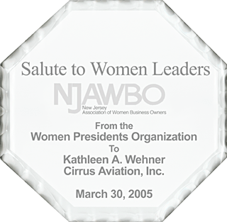 NJAWBO Salute to Women Leaders Award given to Kathleen A. Wehner 